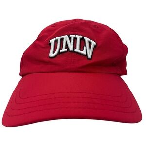 UNLV Adjustable Red Polyesther College Spirit Ball Cap by Pukka